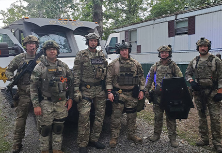 Matt Roberts with the Howell County SWAT Team